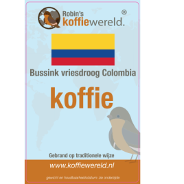 Bussink vriesdroog Colombia etiket