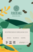 PureBeans Espresso Organica etiket smal