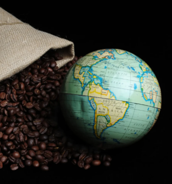 koffie en globe